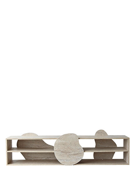 Fluida Traverten Desenli TV Sehpası