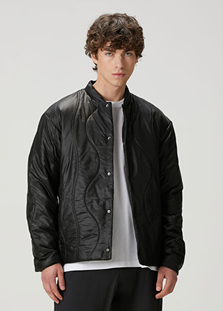 Black Quilted Coat