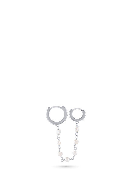 Carie Pearl 925 Sterling Silver Women's Earrings