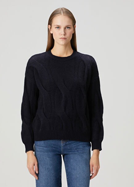 Nils Navy Blue Cashmere Knitwear