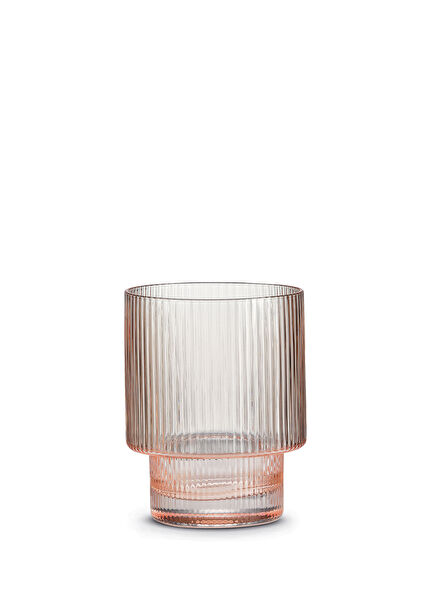 Modern Classic Pembe Cam 2'li Su Bardağı Seti