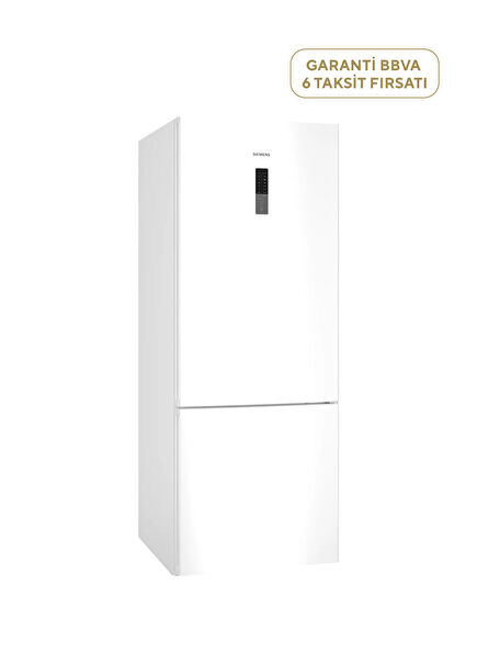 iQ300 KG55NCWE0N Total noFrost White Refrigerator with Bottom Freezer 483 Lt