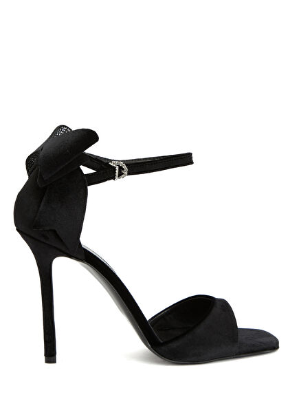 Black Bow Detail Women's Sandals