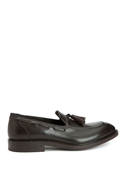 Kahverengi Erkek Deri Loafer