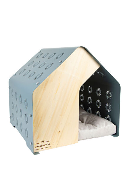 Azure Açık Mavi Kedi Köpek Evi