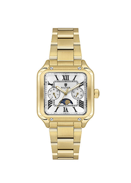 WA.18091-H Altın Rengi Çelik Kadın Kol Saati