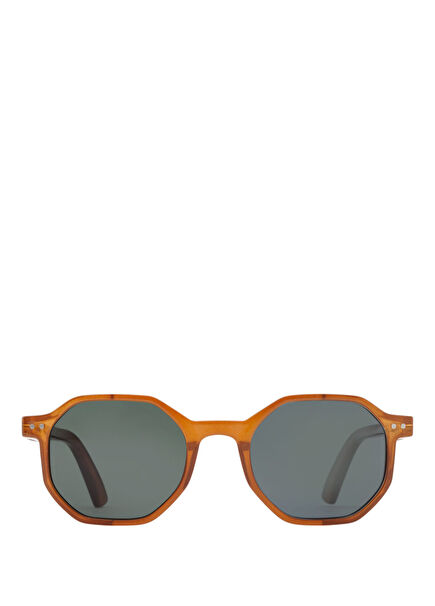 The Octagon Kahverengi Unisex Güneş Gözlüğü