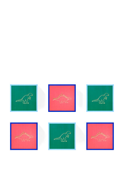 Dinosaur Patterned 6-Piece Gift Box