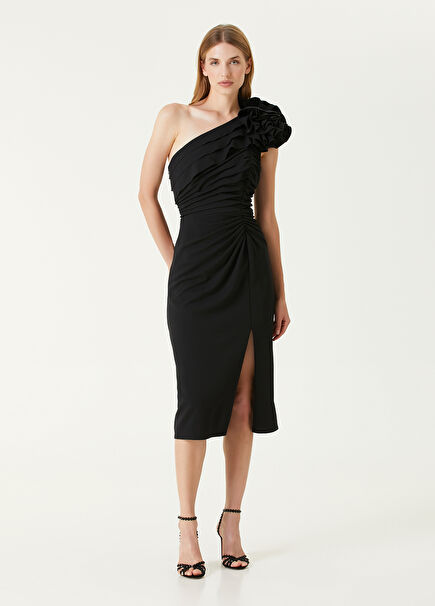 Black Midi Cocktail Dress
