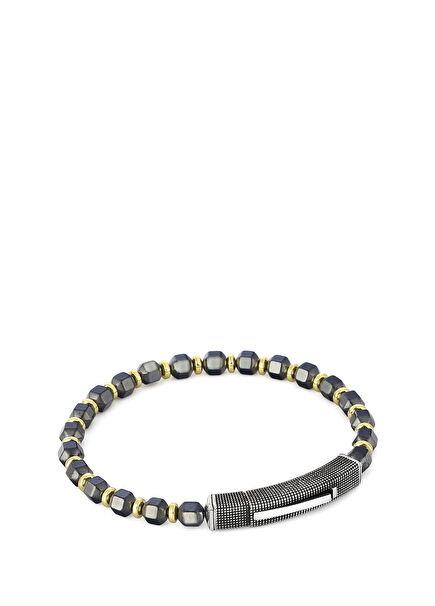 Smoked Men's Silver Bracelet