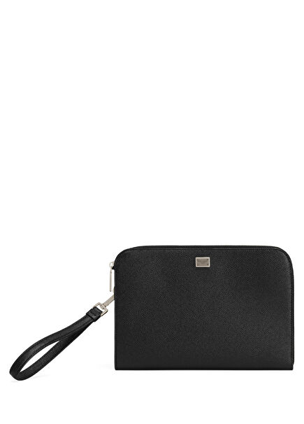 Sicily Black Men's Leather Hand Portfolio