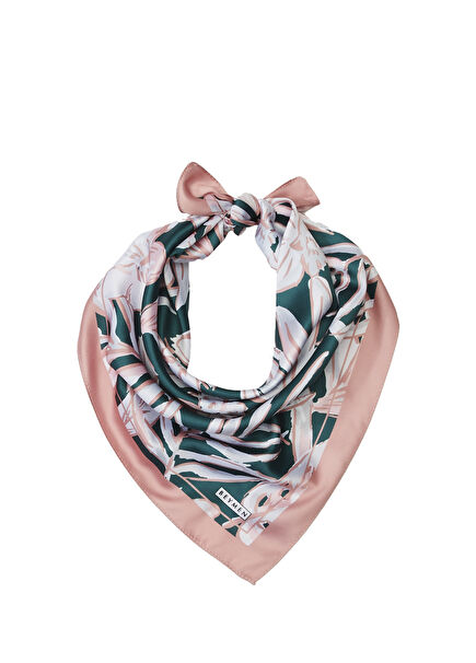 Çok Renkli Kadın Saten Fular