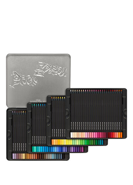Black Edition Metal Boxed Set of 100 Colored Crayons