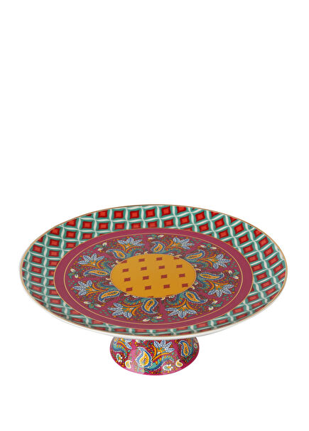 Eliana Mixed Pattern Bone China Footed Cake Stand 27 cm