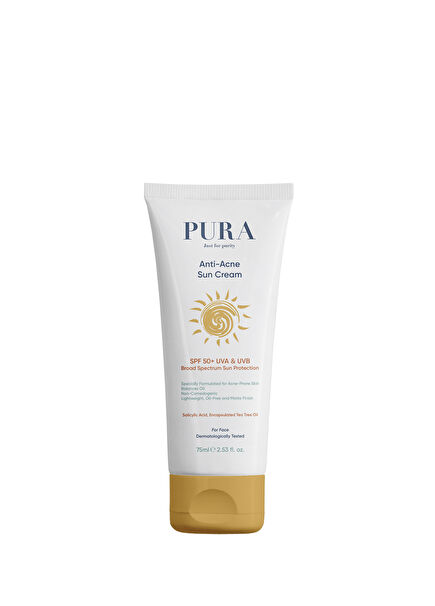 Geniş Spektrumlu Akne Karşıtı SPF50+ Koruyucu Güneş Kremi 75 ml