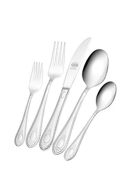 Nadine Gümüş Çelik 12 Kişilik 96 Parça Çatal Kaşık Bıçak Seti