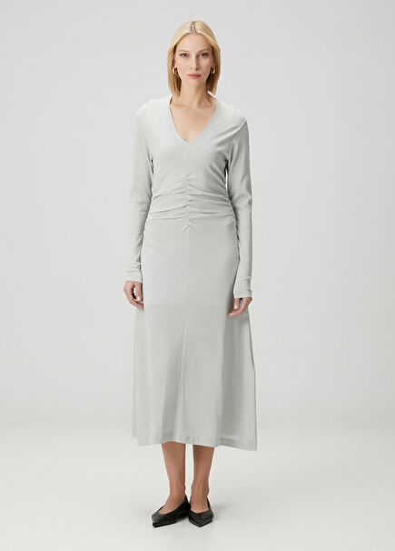 Steep Light Green Midi Dress