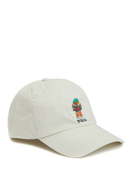 White Logo Embroidered Unisex Kids Hat