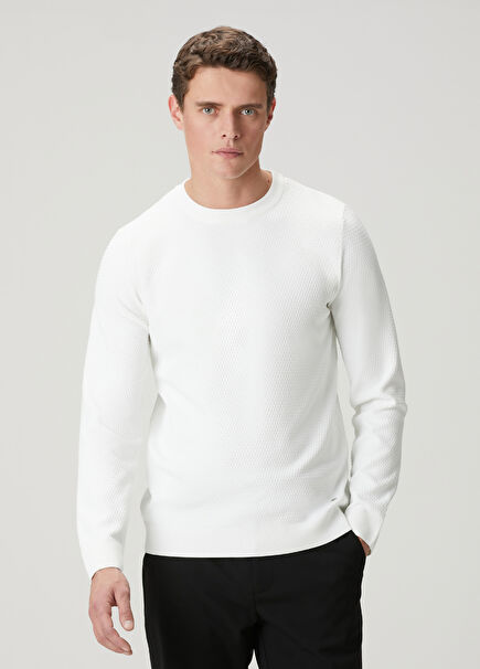 Off-White Dobby Knitted Sweater