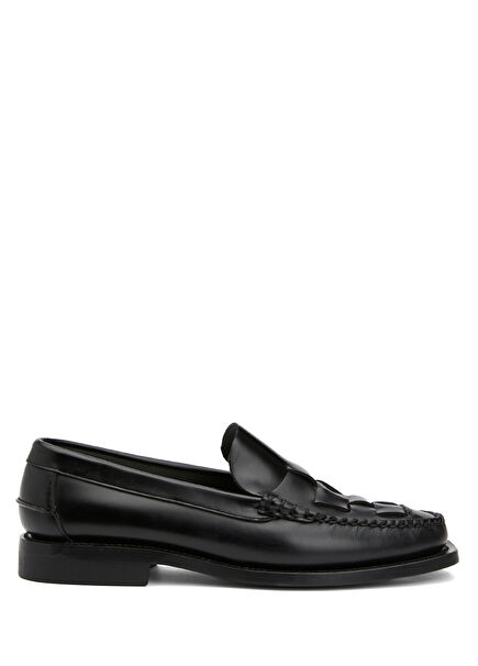 Nommola Black Men's Leather Loafer