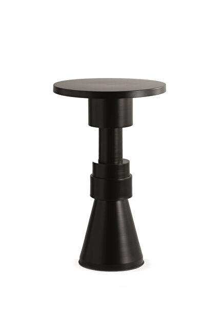 Chess Stand Black Side Table