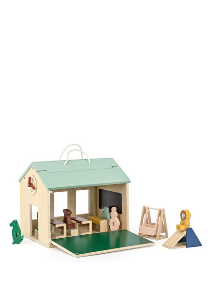 Colorful School Wooden Toy