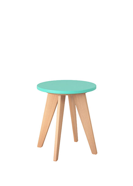 Mint Ahşap Çocuk Taburesi