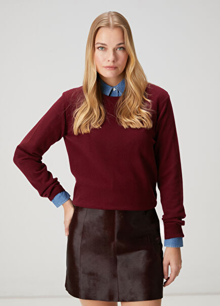Burgundy Cashmere Sweater