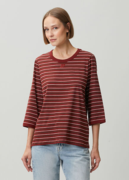 Julien Red Striped T-shirt