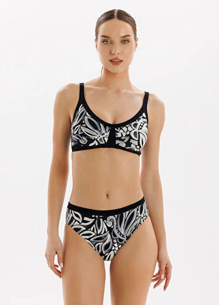 Lipari Renkli Desenli Kadın Bikini Takımı