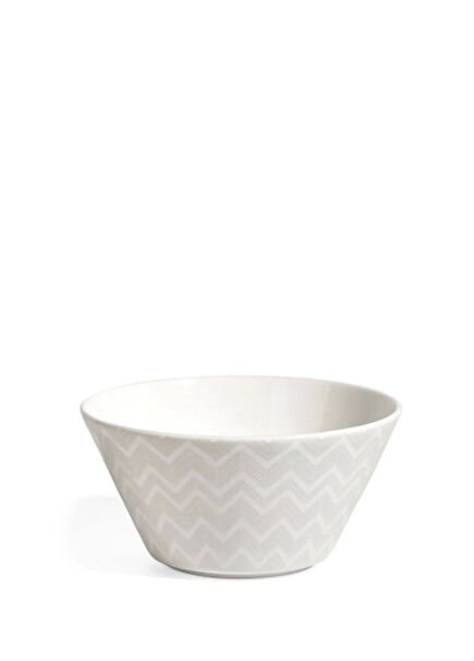 White Grey Porcelain Bowl
