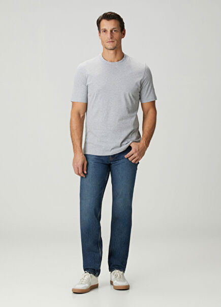 Straight Indigo Jean Pantolon