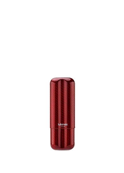 New 2-Pack Red 60Ring Carbon Fiber Cigar Case