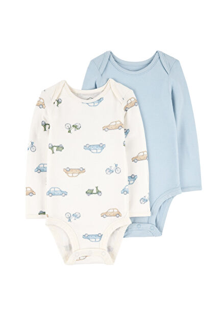 Baby Boy 2-Piece Long Sleeve PurelySoft Body Set