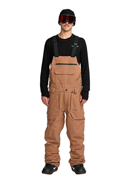 Roan Bib Tbr Kahverengi Erkek Snowboard Pantolon