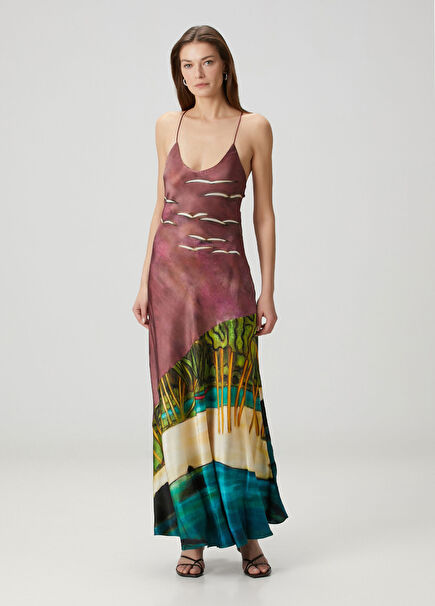 La Sierra Maxi Silk Dress