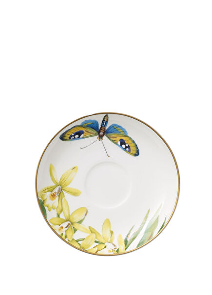 Amazonia Anmut Porselen Beyaz Türk Kahvesi Tabağı