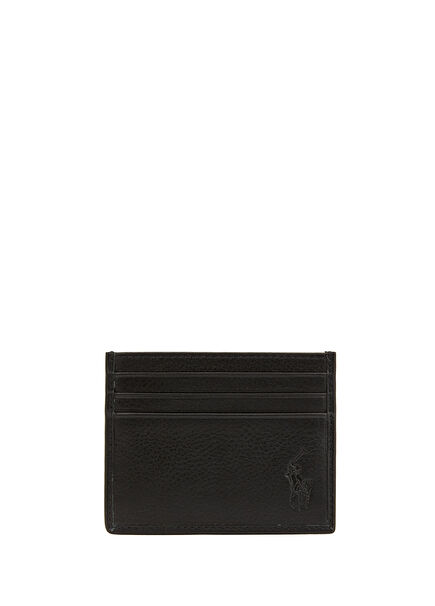 Black Men's Leather Card Holder