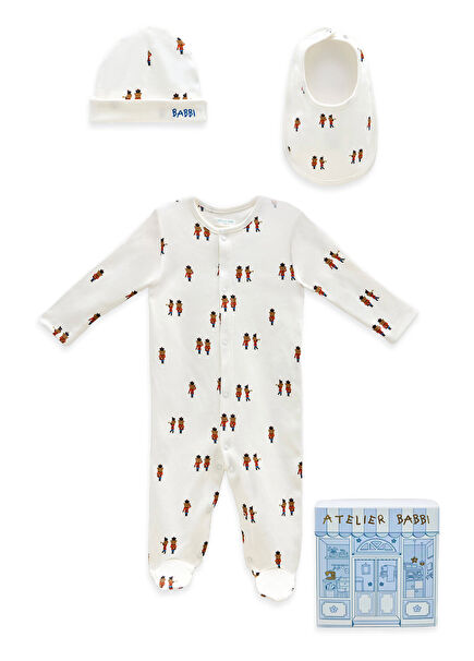 Çok Renkli 3lü Erkek Bebek Yenidoğan Seti