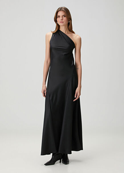 Monica Siyah Maksi Elbise