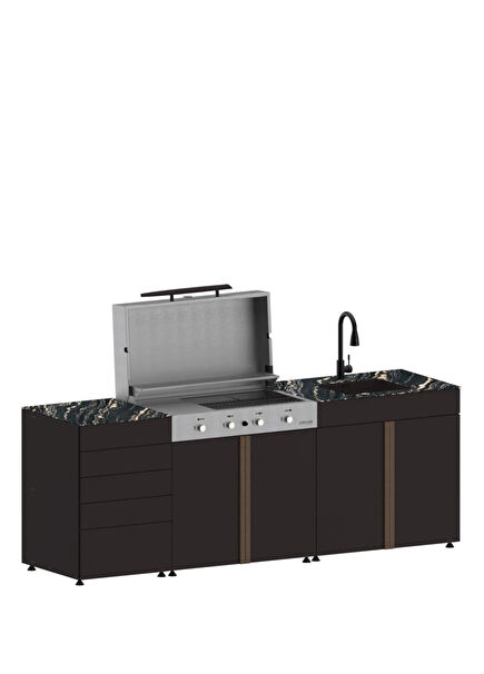 3004 Pure 3 Module Garden Kitchen 250 cm