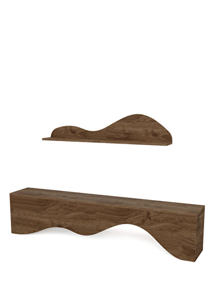 Mountains Walnut Wooden TV Set