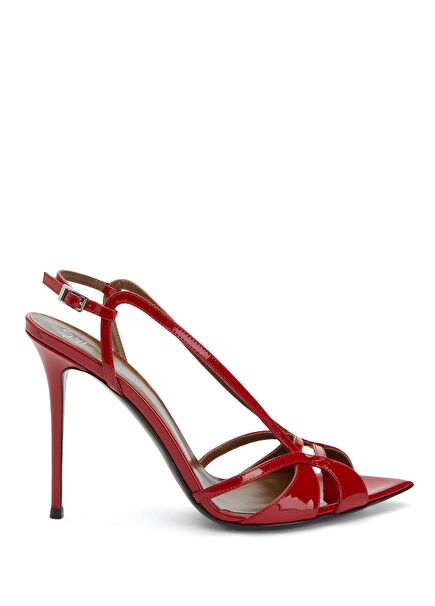 Red Women's Leather Sandals