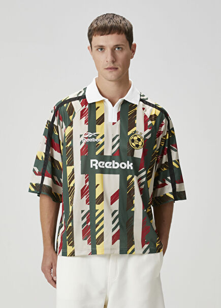 Soccer Patterned Polo T-Shirt