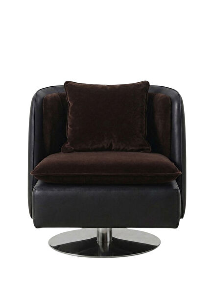 Zerdenya Brown Leather Armchair