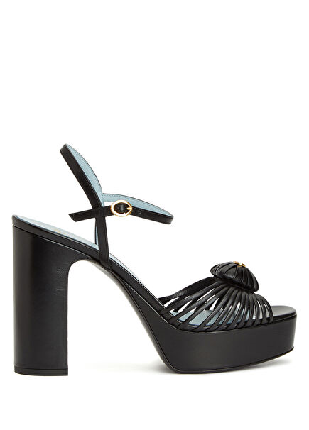 Black Women's Leather Sandals