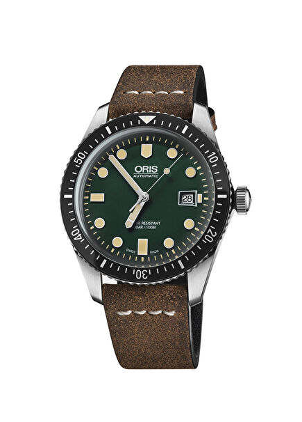 Divers Sixty Five 01 733 7720 4057-07 5 21 45 Kahverengi Deri Erkek Kol Saati