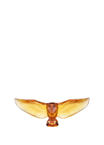 Barn Owl Amber Kristal Obje