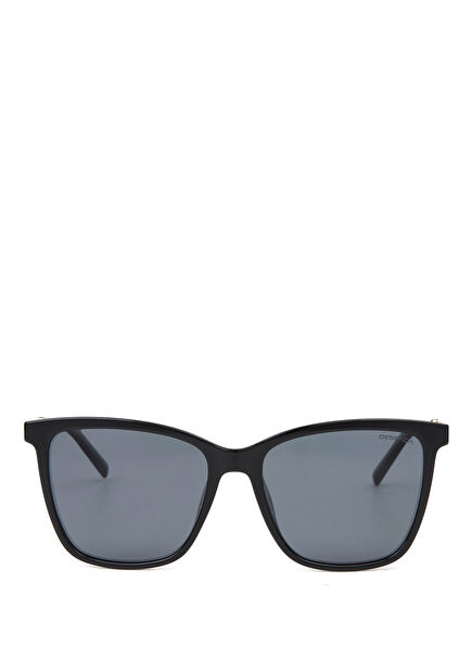 DS 2289 C1 Cat Eye Asetat Parlak Siyah Kadın Güneş Gözlüğü