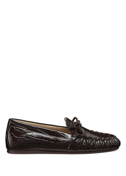 Dark Brown Women's Skin Loafer